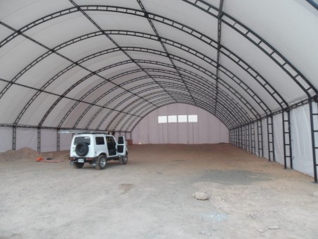 Hangar gigante curvo Img. hangar curvo